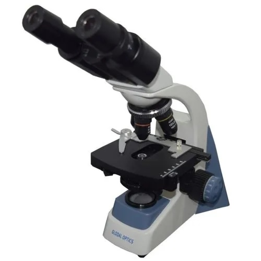 Microscópio Binocular com Ótica Finita Acromática LED - Aumento até 2500x, Global Optics, Ref: NO115B3