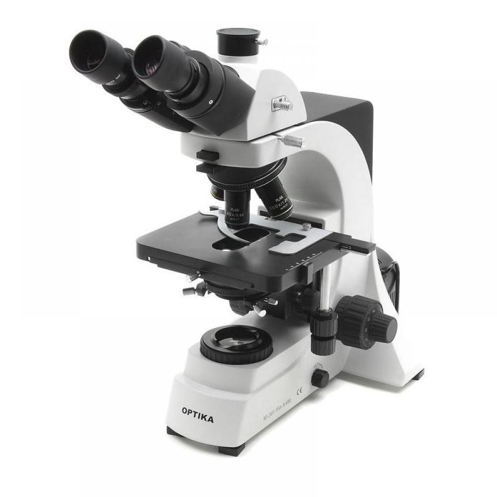 Microscópio Trinocular IOS Objetiva Planacromática 4 10 20 40 100X Optika B 600Ti, Ref: B-600Ti