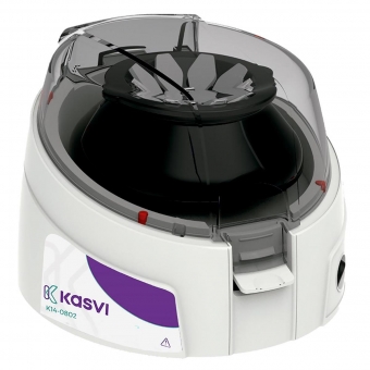 Minicentrífuga 8 x 2mL ou 32 x 0,2mL, rotor de ângulo fixo, 6.000 rpm, rfc max 2000xg, bivolt, Kasvi, Ref: K14-0802